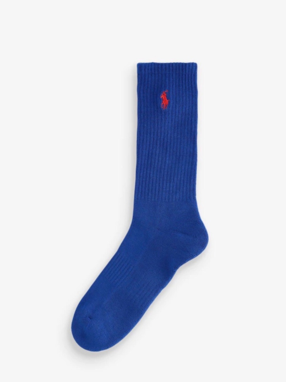 Polo by Ralph Lauren Royal Blue Crew Sock with Red Pony